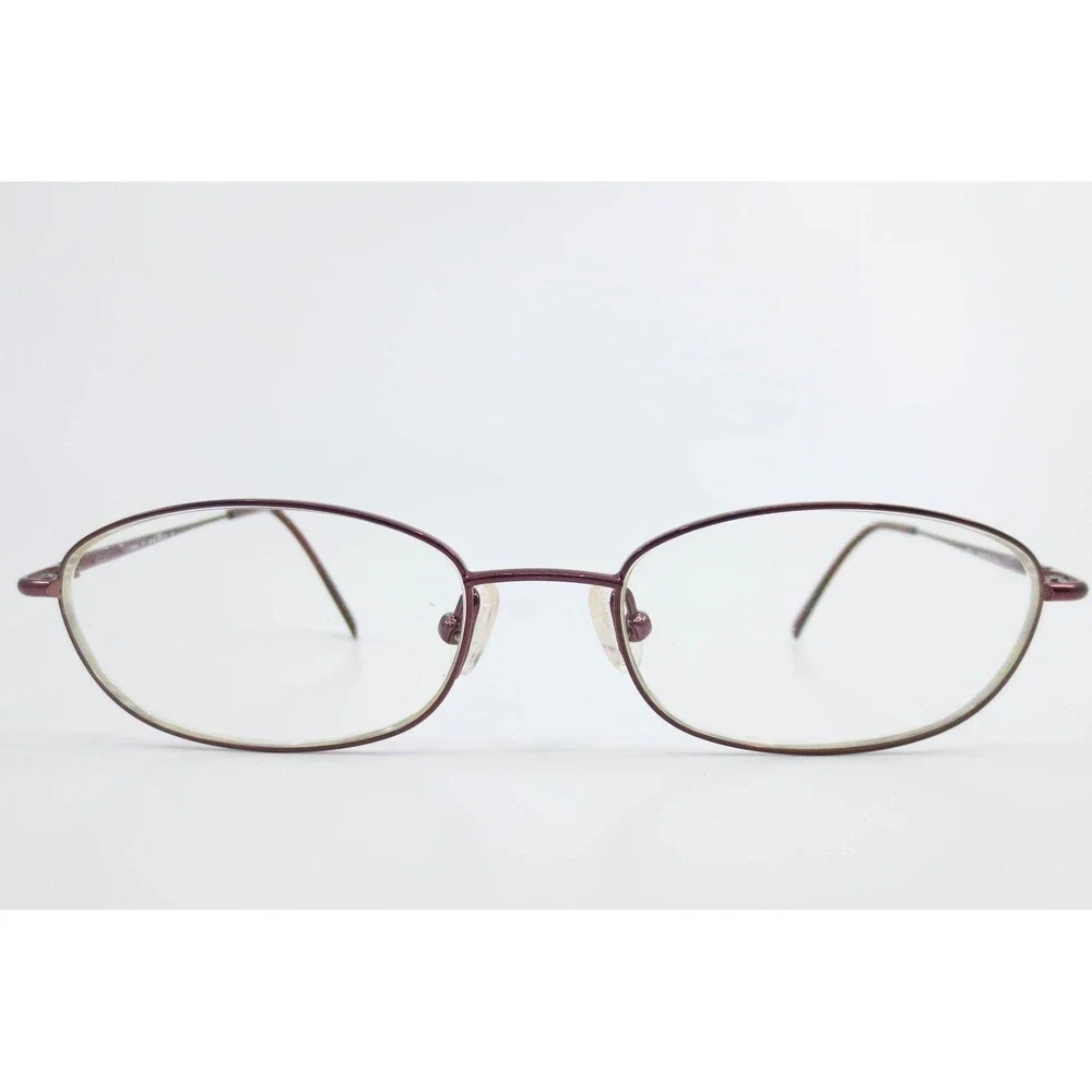 Kenneth Cole Bend Midler 450 Oval Burgundy Metallic Eyeglasses Frames L135mm